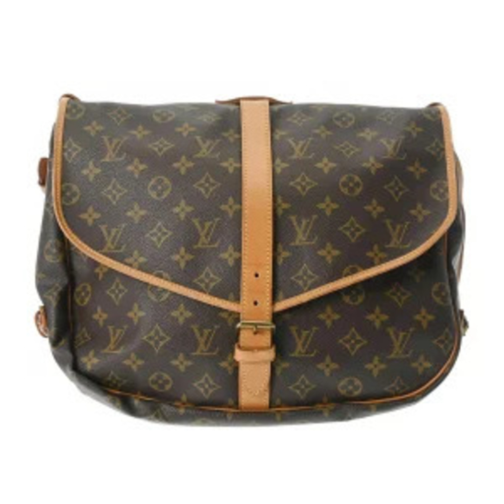 Louis Vuitton Monogram Saumur Brown Canvas Shoulder Bag